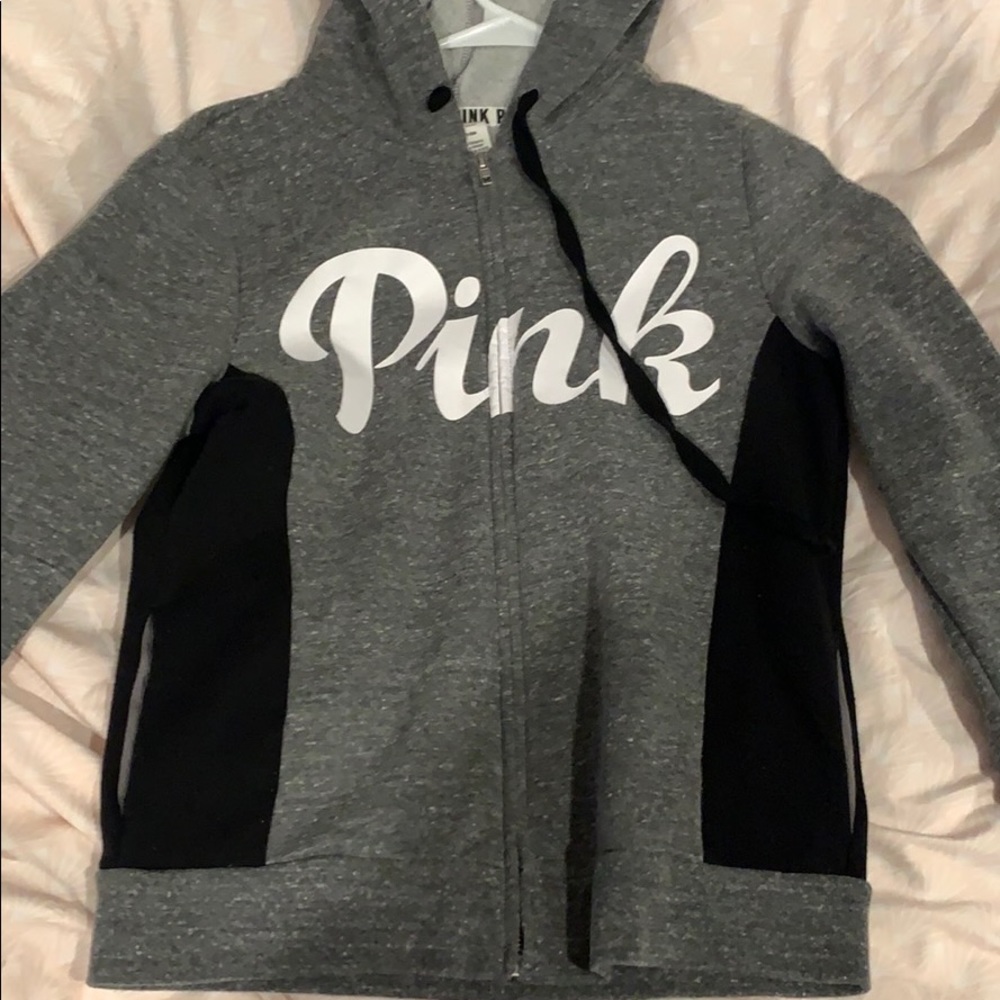 pink zip up!!